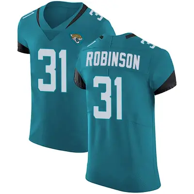 Men's Elite Keilan Robinson Jacksonville Jaguars Teal Vapor Untouchable Alternate Jersey