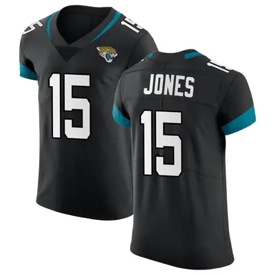 Men's Elite Tim Jones Jacksonville Jaguars Black Vapor Untouchable Jersey