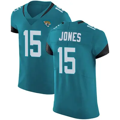 Men's Elite Tim Jones Jacksonville Jaguars Teal Vapor Untouchable Alternate Jersey