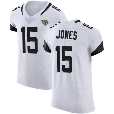 Men's Elite Tim Jones Jacksonville Jaguars White Vapor Untouchable Road Jersey