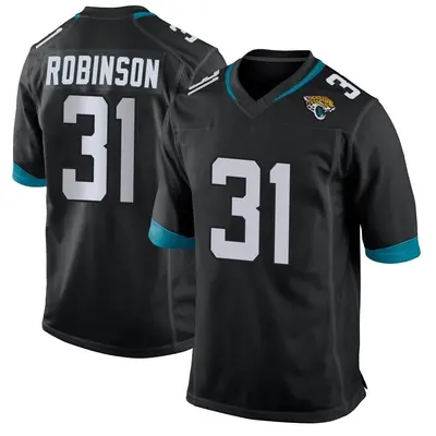 Men's Game Keilan Robinson Jacksonville Jaguars Black Jersey