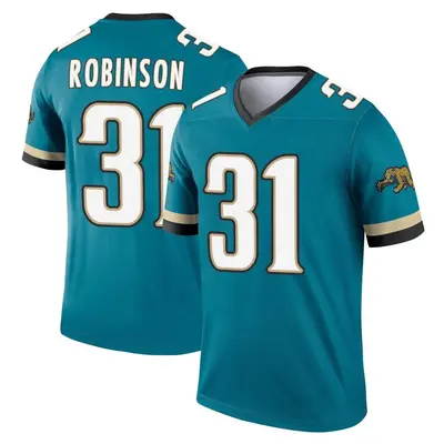 Men's Legend Keilan Robinson Jacksonville Jaguars Teal Prowler Throwback Jersey