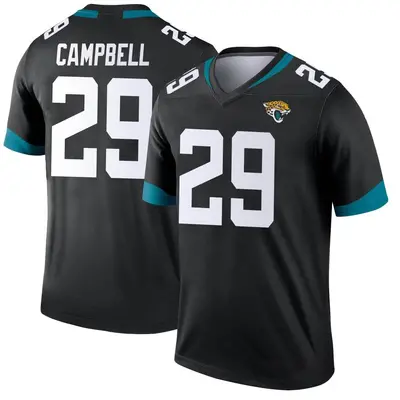 Men's Legend Tevaughn Campbell Jacksonville Jaguars Black Jersey