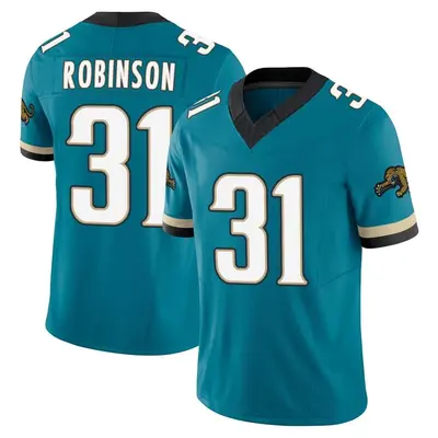 Men's Limited Keilan Robinson Jacksonville Jaguars Teal Prowler Throwback Vapor F.U.S.E. Jersey