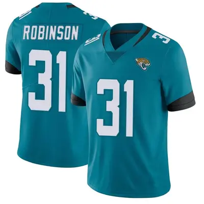 Men's Limited Keilan Robinson Jacksonville Jaguars Teal Vapor Untouchable Jersey