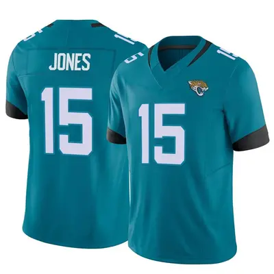 Men's Limited Tim Jones Jacksonville Jaguars Teal Vapor F.U.S.E. Jersey