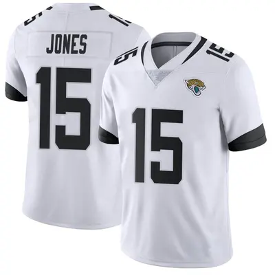 Men's Limited Tim Jones Jacksonville Jaguars White Vapor Untouchable Jersey