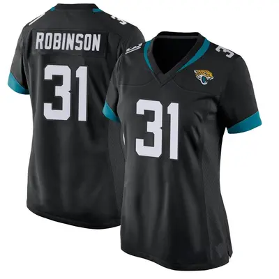 Women's Game Keilan Robinson Jacksonville Jaguars Black Jersey