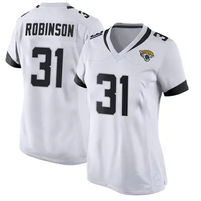 Women's Game Keilan Robinson Jacksonville Jaguars White Jersey