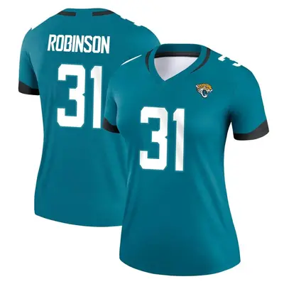 Women's Legend Keilan Robinson Jacksonville Jaguars Teal Jersey