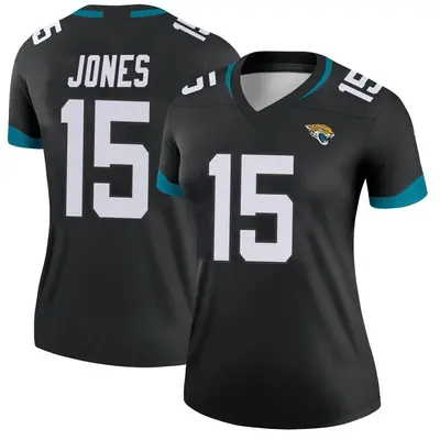 Women's Legend Tim Jones Jacksonville Jaguars Black Jersey