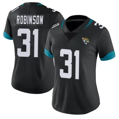 Women's Limited Keilan Robinson Jacksonville Jaguars Black Vapor Untouchable Jersey