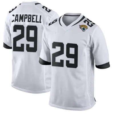 Youth Game Tevaughn Campbell Jacksonville Jaguars White Jersey