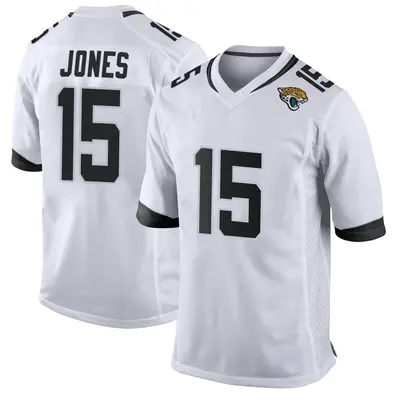 Youth Game Tim Jones Jacksonville Jaguars White Jersey