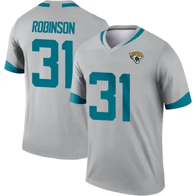 Youth Legend Keilan Robinson Jacksonville Jaguars Silver Inverted Jersey