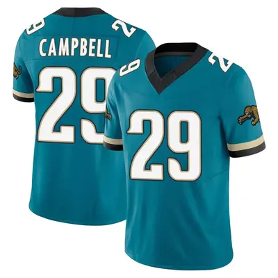 Youth Limited Tevaughn Campbell Jacksonville Jaguars Teal Prowler Throwback Vapor F.U.S.E. Jersey